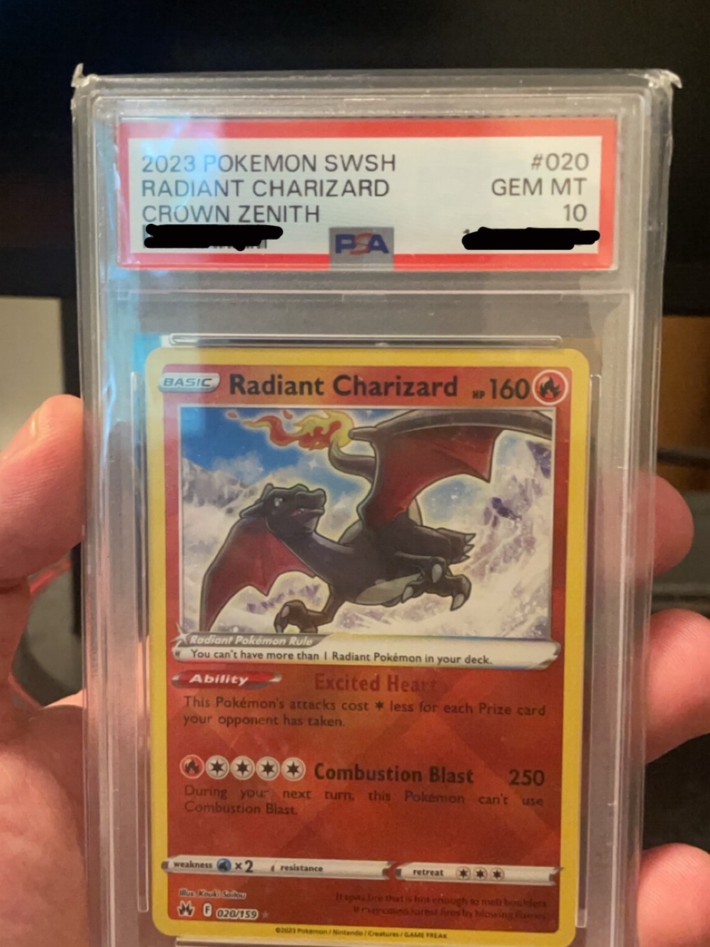 PSA 10 Radiant Charizard